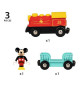 DISNEY Brio Train a pile Mickey Mouse - Train sans pile pour circuit de train en bois - Ravensburger - Des 3 ans - 32265