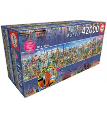 EDUCA - Puzzle de 42.000 pieces. avec Un livret avec la liste des Monuments