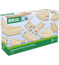 Brio World Coffret Evolution Intermédiaire -16 Rails - Accessoire pour circuit de train en bois - Ravensburger - Des 3 ans - …