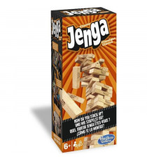 Jenga - Classique - Jeu avec blocs en bois massif véritable - tour Jenga a empiler pour enfants - a partir de 6 ans