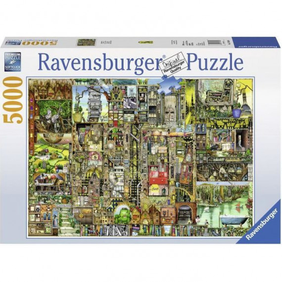 Puzzle 5000 pieces - Ville bizarre / Colin Thompson - Ravensburger - Puzzle adultes - Des 14 ans