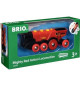 Brio World Locomotive Rouge Puissante a piles - Accessoire son & lumiere Circuit de train en bois - Ravensburger - Des 3 ans …