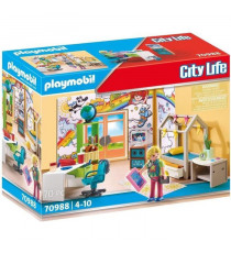 PLAYMOBIL - 70988 - City Life - La Maison Moderne - Chambre d'Adolescent
