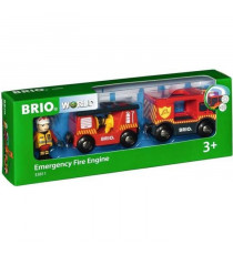 Brio World Camion de Pompiers Son et Lumiere  - Accessoire son & lumiere Circuit de train en bois - Ravensburger - Des 3 ans …