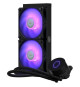 COOLER MASTER MasterLiquid ML240L V2 RGB - WaterCooling Processeur AIO (Intel & AMD), 2x 120mm RGB