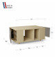 Table basse GRANDE LIGATIO Chêne Clair - Cubanite - Chêne Clair - Cubanite