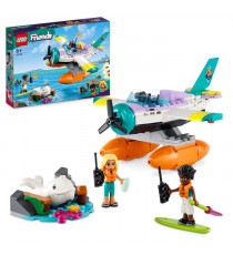 LEGO Friends 41752 L'Hydravion de Secours en Mer, Jouet Avion avec Figurine Baleine et Mini-Poupées