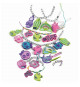 Clementoni - Coffret création colliers et bracelets avec pendentifs colorés - Crazy Chic - Fabriqué en Italie