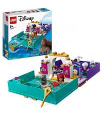 LEGO Disney Princess 43213 Le Livre d'Histoire : La Petite Sirene, Jouet avec Micro-Poupées Ariel et Prince Eric