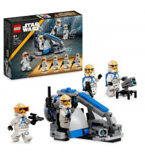 LEGO Star Wars 75359 Pack de Combat des Clone Troopers de la 332e Compagnie d'Ahsoka, Jouet avec Véhicule Speeder