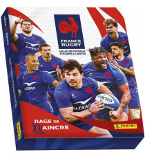Coffret Collector Rugby Equipe de France-Rage de Vaincre 1 Album + 18 Pochettes + 3 Cartes Edition Limitée - PANINI