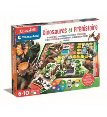Clementoni - Jeu de Quiz Dinosaures et Préhistoire - 3 modes de jeu - Fabriqué en Italie
