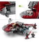 LEGO Star Wars La Navette T-6 d'Ahsoka Tano 75362, Vaisseau Lance-Tenons, 4 Personnages