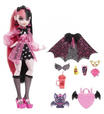 Monster High - Draculaura avec chauve-souris de compagnie - Poupée - MONSTER HIGH - HHK51 - POUPEE MANNEQUIN MONSTER HIGH