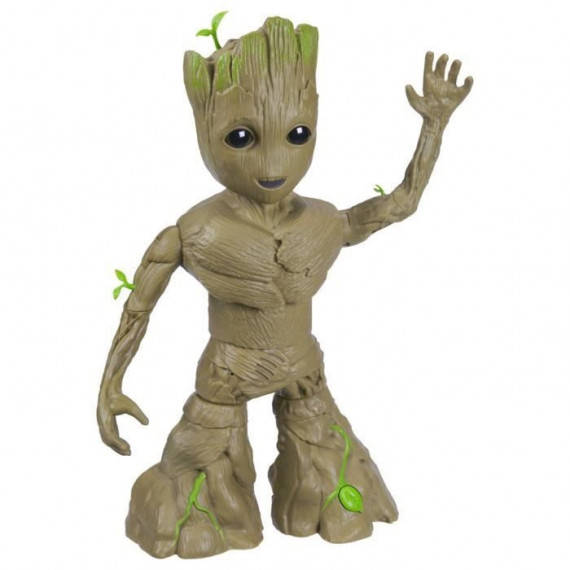 Figurine interactive Groot grandit et danse de 34 cm, jouet de super-héros, Marvel Studios I Am Groot Groove 'N Grow Groot