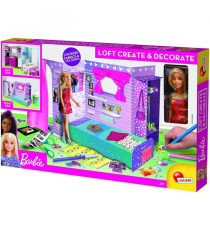 Loft a monter et a décorer éco responsable - Barbie - en carton rigide avec poupéé Barbie - LISCIANI