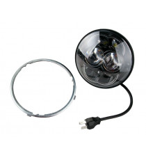 Projecteur Rond 8 LED 30/48W 2800/4450 Lum Dim: Ø 114 x 99,6mm - fond noir
