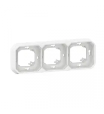 C - SUPPORT PLAQUE ENCASTRE 3 PO