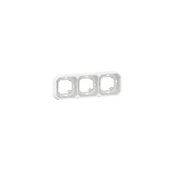C - SUPPORT PLAQUE ENCASTRE 3 PO