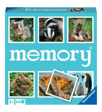 Grand memory - Theme : Petits Animaux - Jeu de paires et de mémoire - Jeu Educatif - 64 cartes - Adultes et Enfants des 3 ans