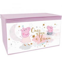 FUN HOUSE Peppa Pig Coffre a jouets - Pliable - 55,5 x 34,5 x 34 cm - Pour enfant