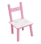 FUN HOUSE - Table licorne h 41,5 cm x l 61 cm x p 42 cm avec une chaise h 49,5 cm x l 31 cm x p 31,5 cm pour enfant