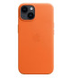 Coque APPLE iPhone 14 cuir Orange