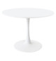 Table ronde TULIPA - MDF laqué blanc - Diam 100 cm