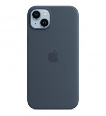 Coque APPLE iPhone 14 Plus silicone Storm Blue