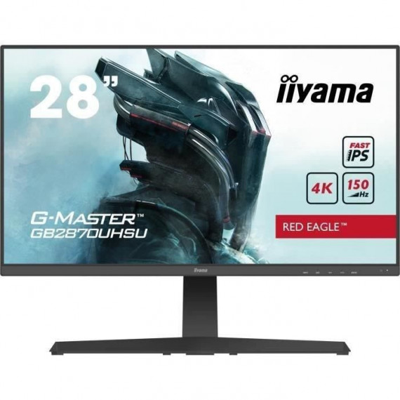 Ecran PC Gamer - IIYAMA GB2870UHSU-B1 - G-MASTER - 28 4K - Dalle Fast IPS - 1 ms - 150Hz - HDMI 2.1 / DisplayPort - AMD FreeSync