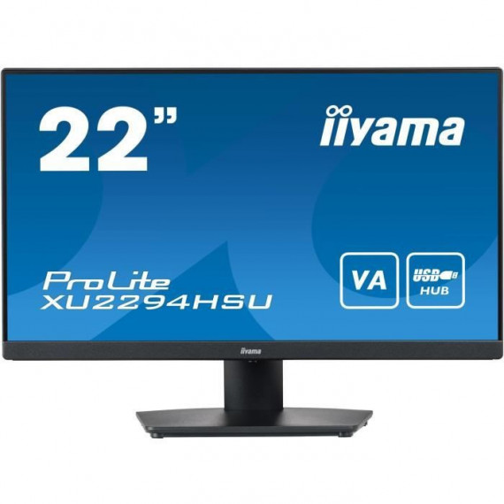 Ecran PC - IIYAMA - XU2294HSU-B2 - 22 VA LED FHD - 1ms - 75Hz - HDMI DP