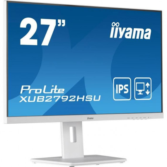 Ecran PC - IIYAMA XUB2792HSU-W5 - 27 FHD - Dalle IPS - 4 ms - 75Hz - HDMI  / DisplayPort / VGA / USB - Pied réglable en hauteur