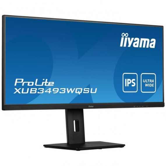 Ecran PC - IIYAMA XUB3493WQSU-B5 - 34 UWQHD - Dalle IPS - 4 ms - 75Hz - HDMI  / DisplayPort / USB - FreeSync - Pied réglable …