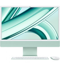 Apple - 24 - iMac Retina 4,5K (2023) - Puce Apple M3 - RAM 8Go - Stockage 256Go - GPU 8 coeurs - Vert