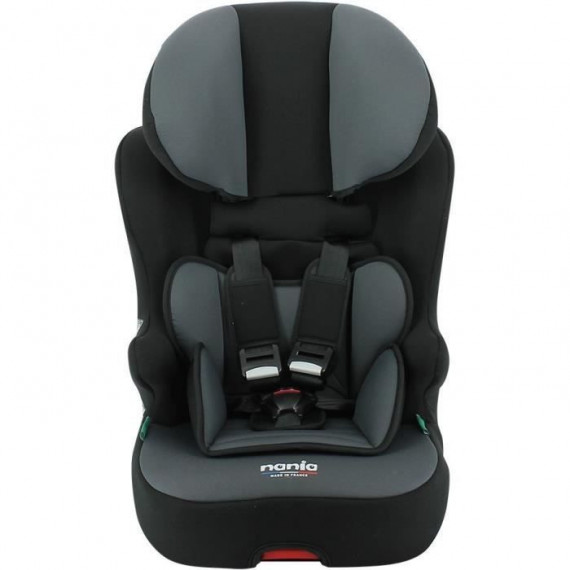 Siege auto isofix NANIA RACE I FIX 76-140 cm R129 de 3 a 10 ans  Tetiere réglable - Base inclinable - Noir - Fabrication Fr…