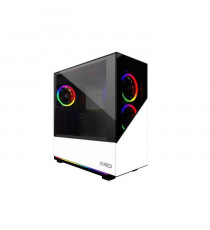 MRED - Boîtier PC Gamer ATX - Blanc RGB Elite