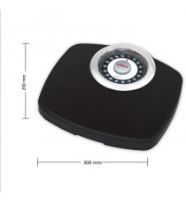 Balance Pese-personne mécanique LITTLE BALANCE 8400 Confort 180, 180 kg / 1 kg, Grand écran, Compact, Noir & Chrome