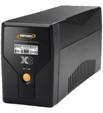 Onduleur 500 VA - INFOSEC - X3 EX 500 - UPS SYSTEM - 2 prises - LCD / USB - 65965