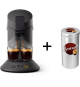 Machine a café dosette SENSEO Original Plus CSA210/63 noir + Canister offert