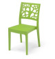 Lot de 4 chaises de jardin TETI ARETA - 52 x 46 x H 86 cm - Vert anis