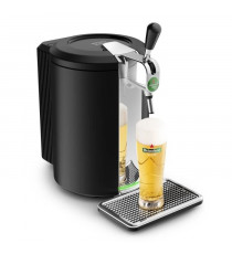 KRUPS Beertender Compact Machine biere pression, Compatible fûts de 5 L, Température parfaite, Biere fraîche et mousseuse VB4…