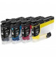 Pack de 4 Cartouches LC424VAL - BROTHER - Noir, Cyan, Magenta et Jaune haute capacité de 750 pages - Pour DCP-J1200W