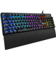 THE G-LAB Gaming KEYZ Carbon Clavier mécanique rétroéclairé - Switch Blues Repose poignet - AZERTY