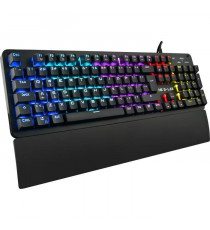 THE G-LAB Gaming KEYZ Carbon Clavier mécanique rétroéclairé - Switch Blues Repose poignet - AZERTY