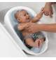 SUMMER Transat de bain clean rinse, a utiliser sur le comptoir, l'évier ou dans la baignoire, 3 positions d'inclinaison, gris