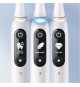 Brosse a dents électrique Oral-B iO 7N - Blanche - connectée Bluetooth, 2 Brossettes, 1 Étui De Voyage