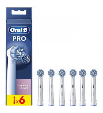 Brossette ORAL-B - pack de 6 brossettes - Sensitive Clean