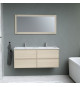 TIMBER, set de salle de bain 120, vanity+vasque+miroir