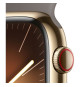 Apple Watch Series 9 GPS + Cellular - 45mm - Boîtier Acier Or - Bracelet Clay Sport Band - M/L