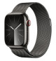 Apple Watch Series 9 GPS + Cellular - 41mm - Boîtier Acier Graphite - Bracelet Graphite Milanese Loop